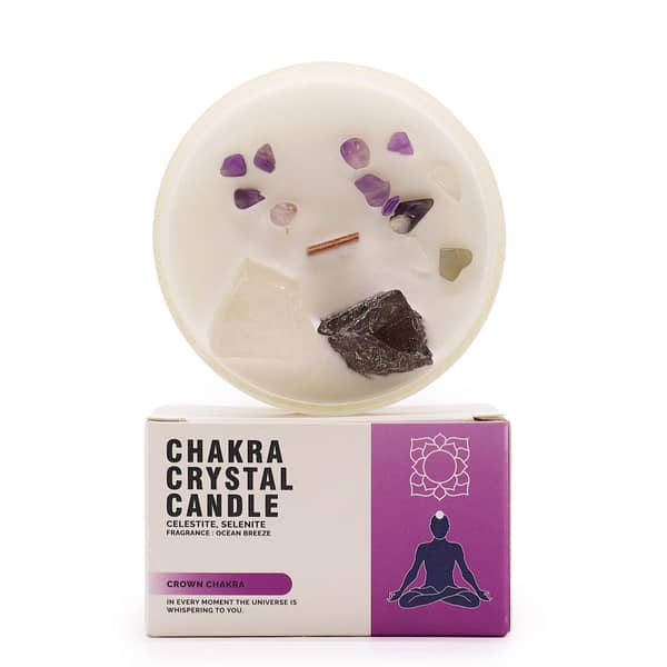 vela de cristal de chakras