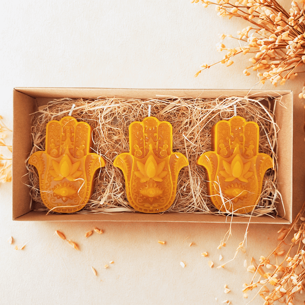 velas de cera de abeja natural