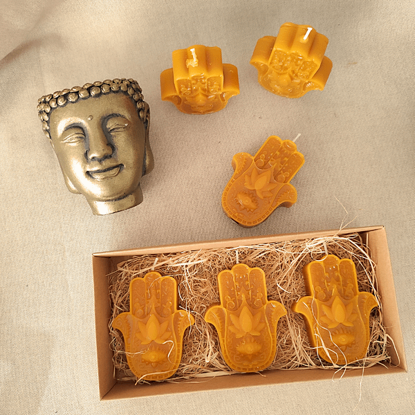 velas decorativas miel