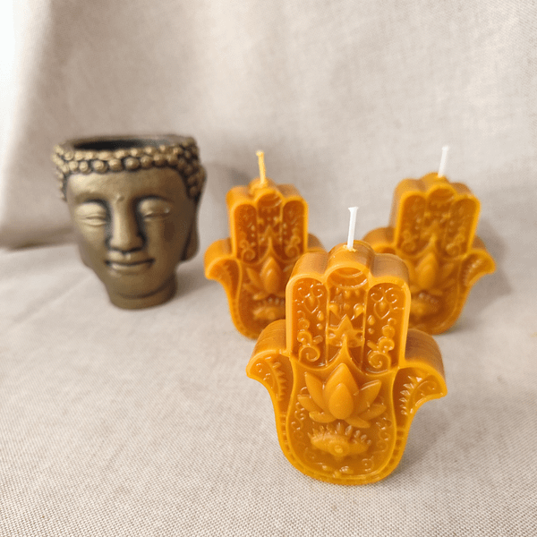 velas de miel para meditar naturales