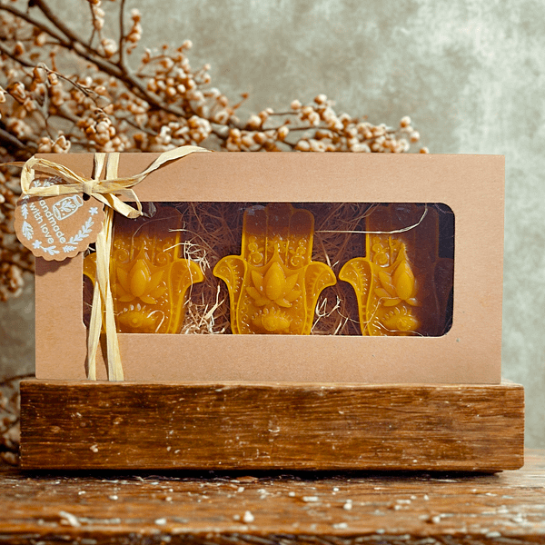 velas de miel de abeja